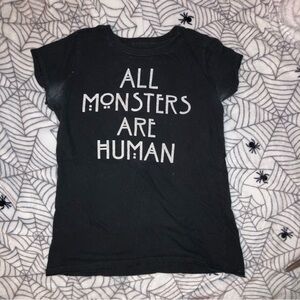 VINTAGE “ALL MONSTER ARE HUMAN” AMERICAN HORROR STORY TEE